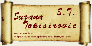 Suzana Topisirović vizit kartica